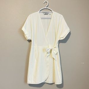 & Other Stories Wrap Dress. Size: 2. Color: Ivory.